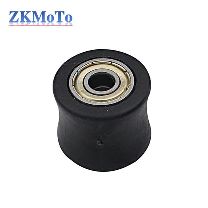 Chain Roller Tensioner Pulley Wheel Guide - 8mm/10mm - Compatible with XR CR CRF 125 250 450 Pit Pro Dirt Bike Motocross