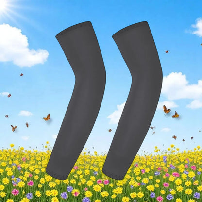 Children's Ice Silk Cooling Arm Sleeves - Quick-Dry UV Protection Cycling Arm Guards for Girls Outdoor Sports (1 Pair)