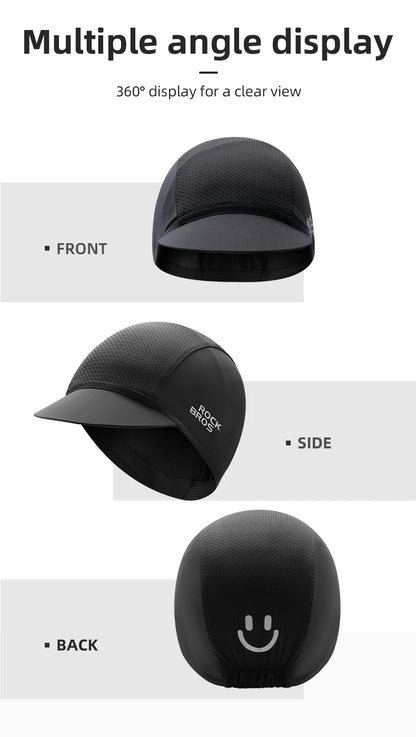 Ultra-Light Mesh Cycling Cap - Breathable Ice Silk Sun Protection Hat - Classic Team Bike Cap