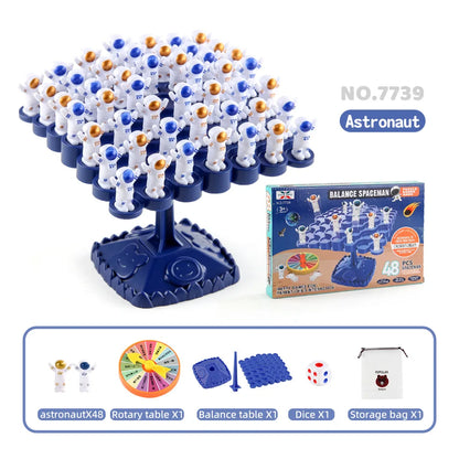 Frog Balance Tree Montessori Math Game - Parent-Child Interactive Tabletop Balancing Toy Gift for Children