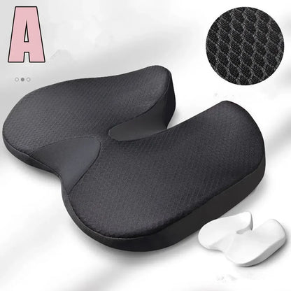 Orthopedic Memory Foam Cushion - Non-Slip Design for Tailbone, Sciatica & Back Pain Relief - Comfort Support for Chair & Car Seat