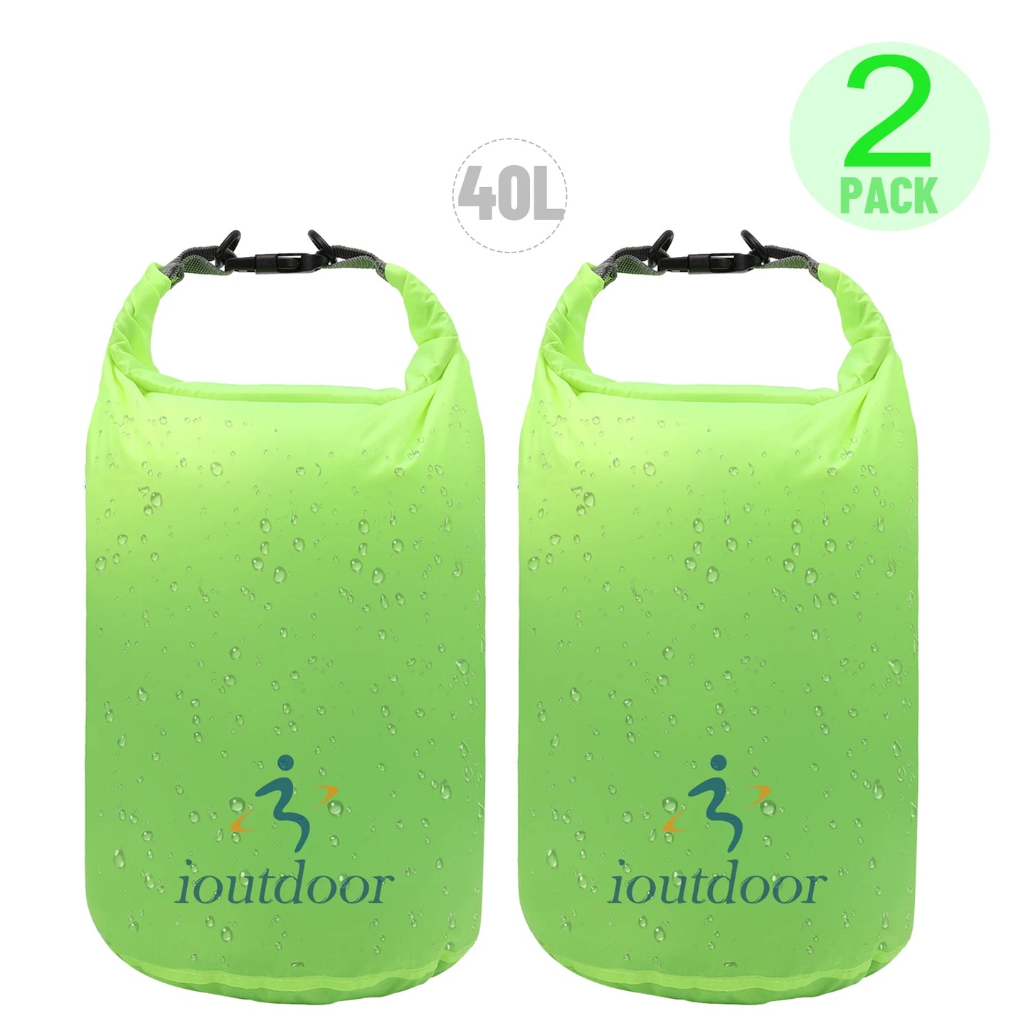 Waterproof Dry Bag 10L - Lightweight Combo Wet/Dry Bag for Kayaking Swimming Fishing Rafting - 210T Polyester