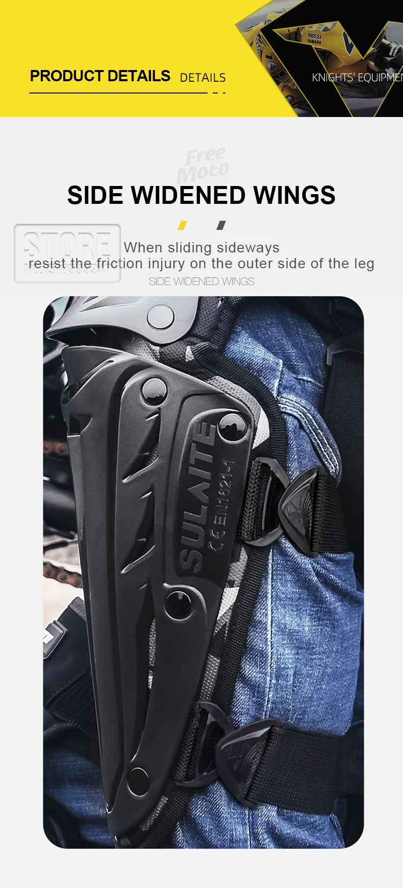 Motorcycle Knee and Elbow Protection Guards - Motocross Off-Road Racing MTB Pads