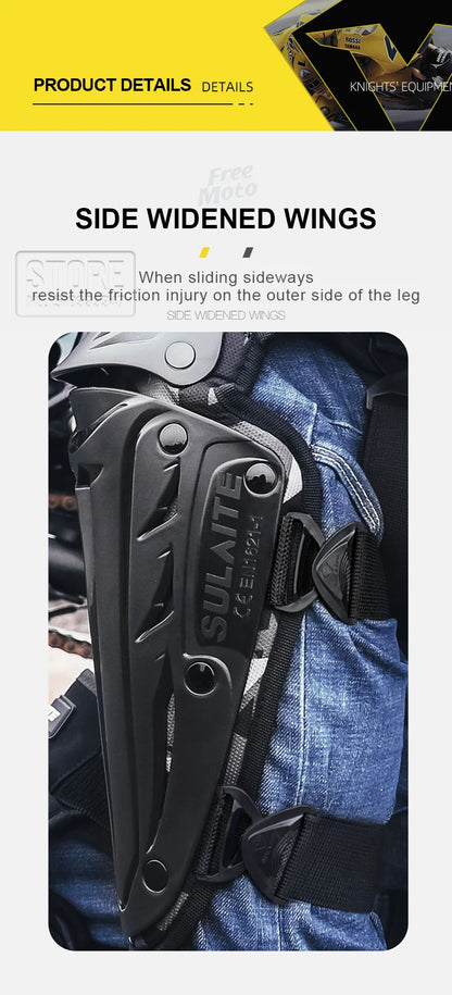 Motorcycle Knee and Elbow Protection Guards - Motocross Off-Road Racing MTB Pads