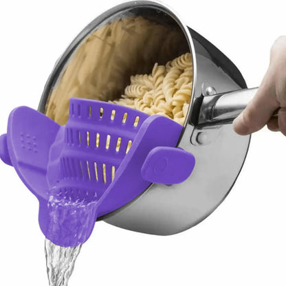 Adjustable Clip-On Pot Strainer for Pots, Pans & Bowls - Kitchen Strainer (1pc)