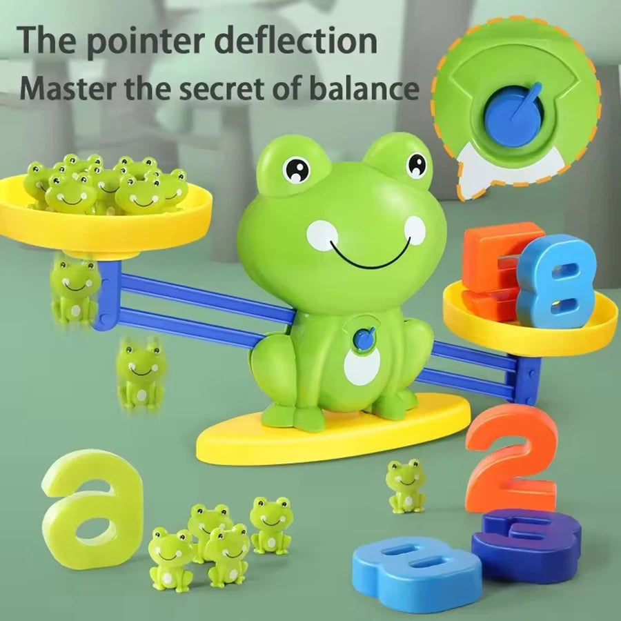 Frog Balance Scale Math Learning Toy - Addition & Subtraction Educational Game for Early Childhood Development