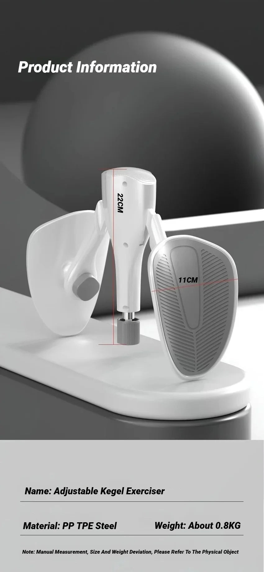 Adjustable Resistance Leg Trainer Kegel Exerciser Pelvic Floor Muscle Strengthener Hip Thigh Equipment for Home Fitness