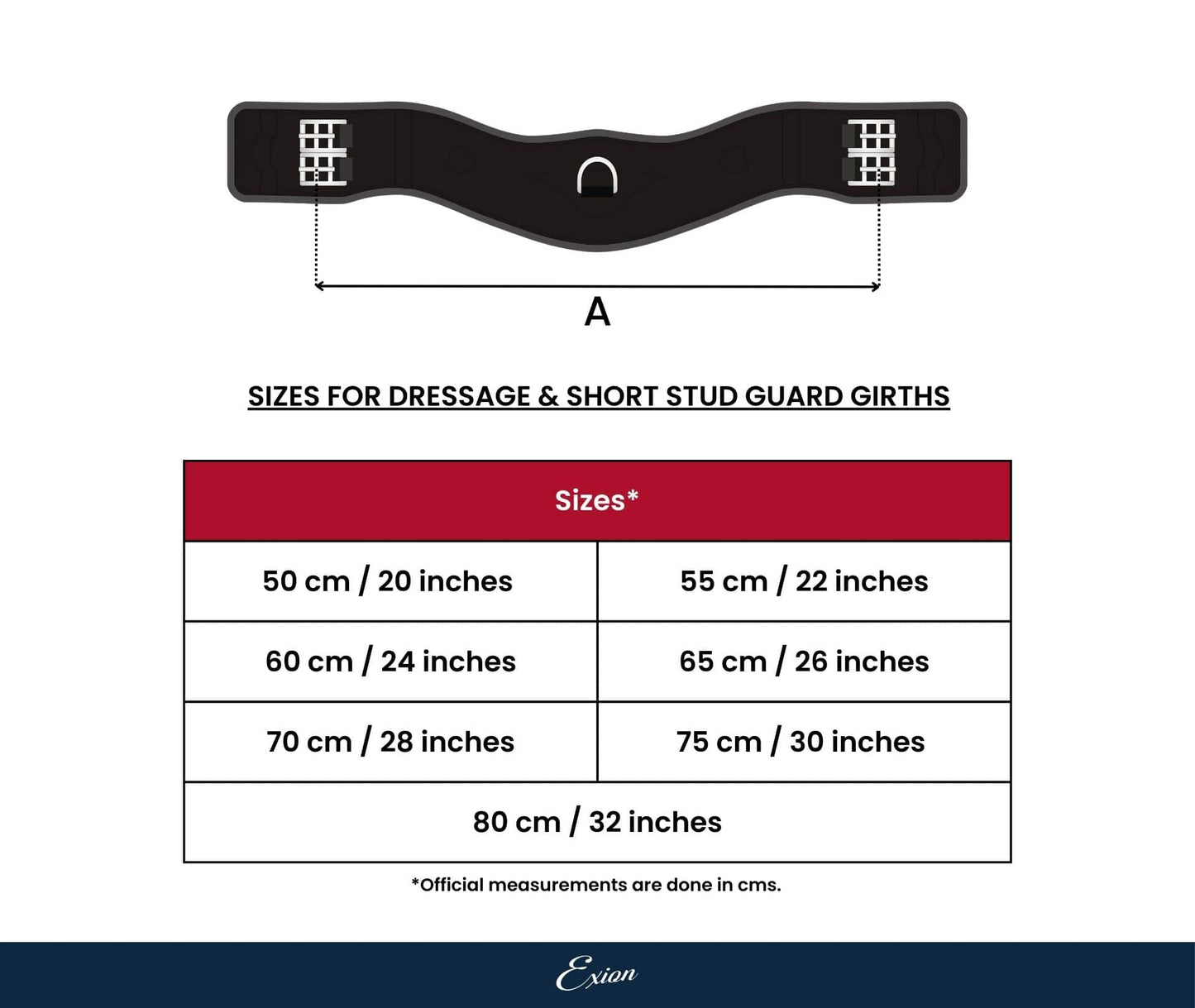 ExionPro Anatomical Dressage Girth
