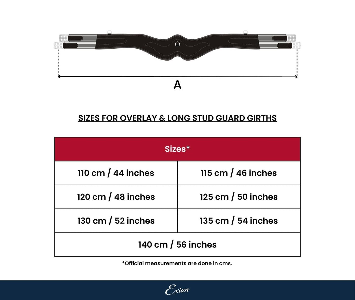 ExionPro 'AdaptLine' Wave Over Lay Girth - Matching Elastic