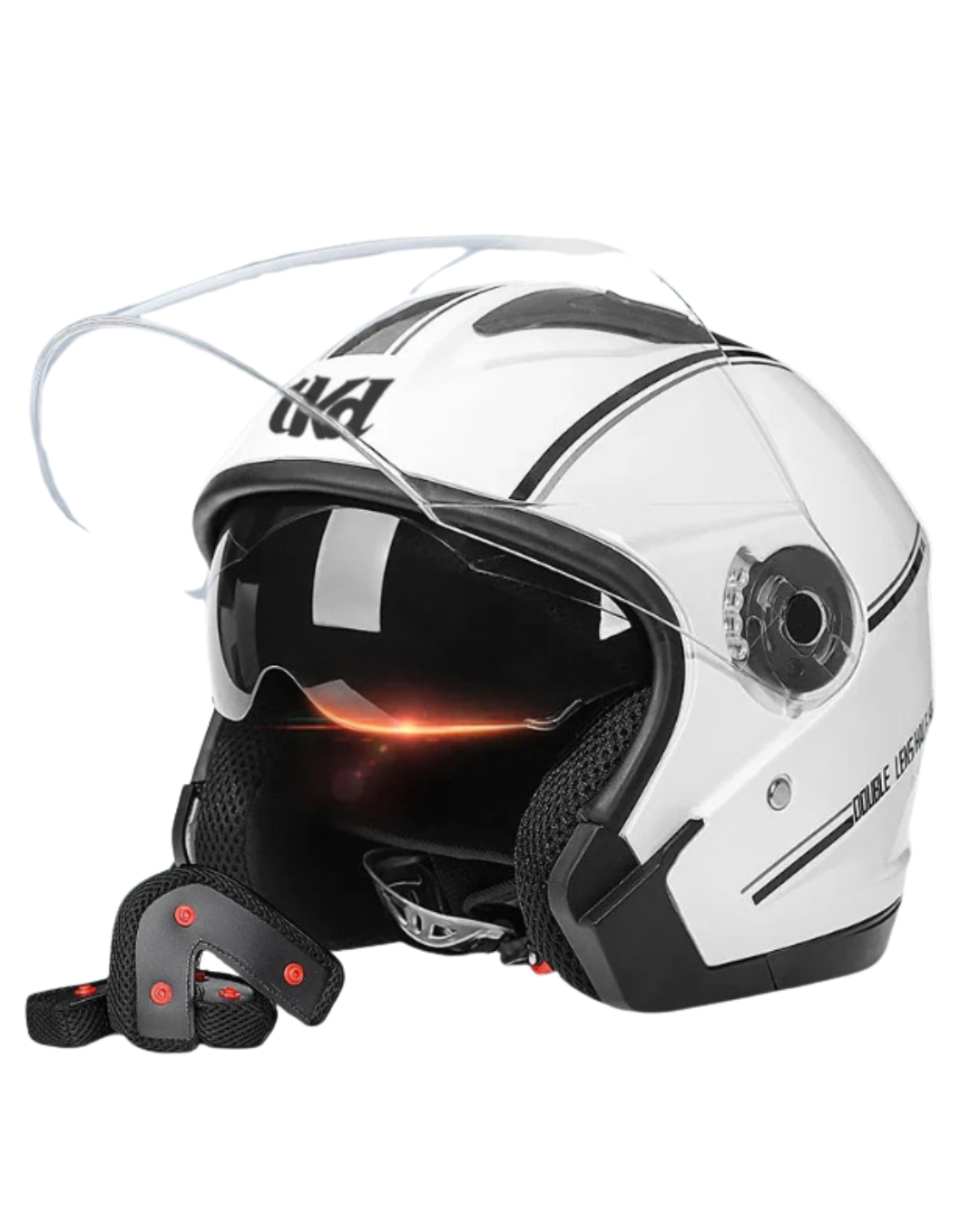 Full Face Modular Flip-Up Motorcycle Helmet - Dual Visor Anti-Fog Design for Men & Women (4 Colors)